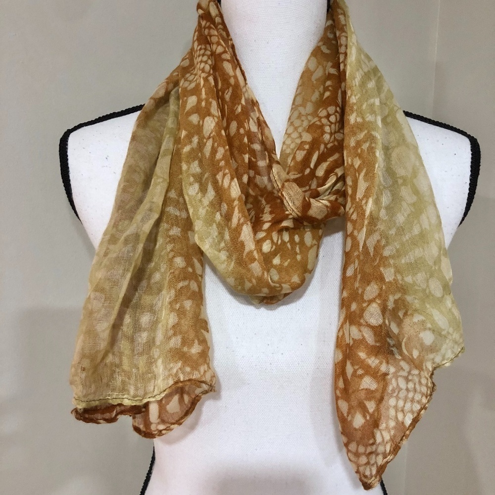 *REMINGTON* Bronze x Tan Lightweight Fashion Scarf